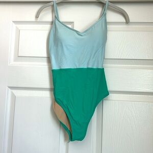J. Crew Two-Tone Swimsuit with Tie, size 6